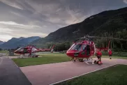 Air Zermatt, Besichtigung, Heliport Raron