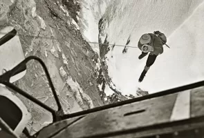erste Direktrettung in der berüchtigten Eiger-Nordwand, 1971