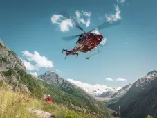 Nachtrettung, Winde, Kind, Saastal