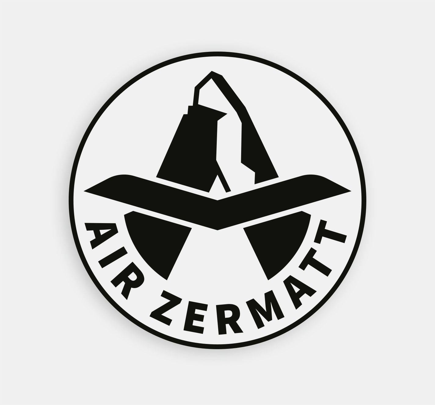 Sticker Vintage Air Zermatt – Adhésif Original Italie – Autocollant Pub MA3587